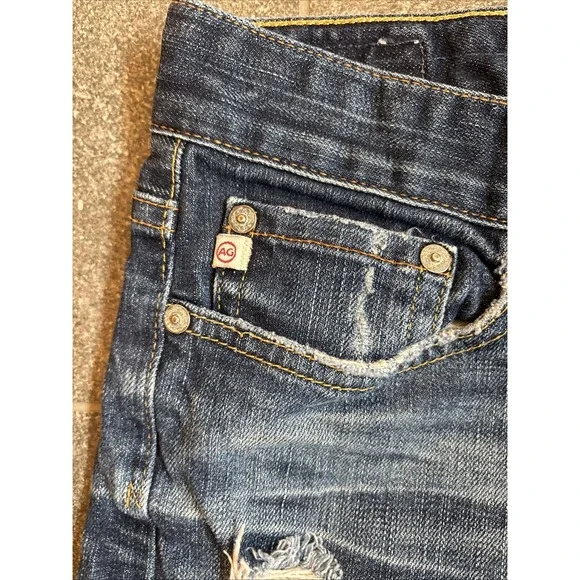 Adriano Goldschmied Jeans Womens 25 R Blue Tomboy Boyfriend Dark Wash Denim - Picture 5 of 16